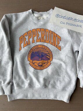 Vintage 90s Pepperdine University Sweatshirt, Christian University in California